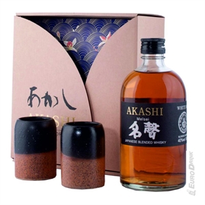 WHISKY AKASHI MEISEI + 2 BICCHIERI