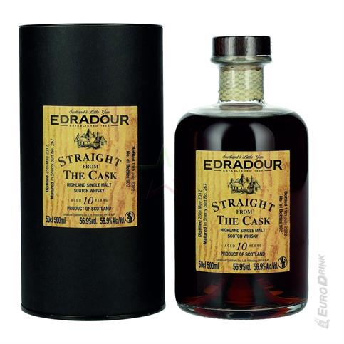 RUM EDRADOUR STRAIGHT THE CASK 10 Y CL 50