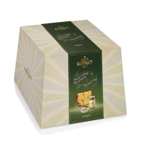 PANETTONE MILANESE BONIFANTI CON CREMA AL PISTACCHIO KG 1