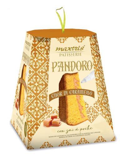 PANDORO MAXTRIS CUOR DI CARAMELLO CON SAC A POCHE GR 850