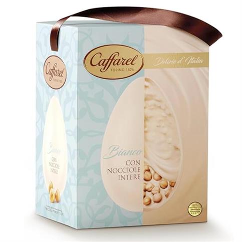 UOVO CAFFAREL BIANCO CON NOCCIOLE INTERE GR 530