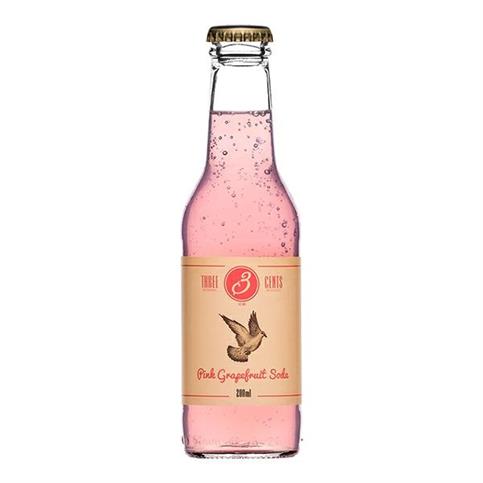 THREE CENTS PINK GRAPEFRUIT SODA CL 20X24