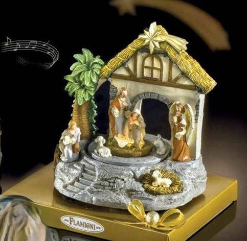 PRESEPE CARILLON FLAMIGNI CON TORRONCINI MORBIDI GR 200