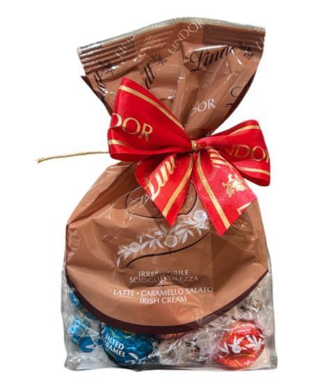 SACCHETTO LINDT LATTE CARAMELLO SALATO IRISH CREAM GR 287